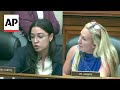 Watch: Moment Marjorie Taylor Greene clashes with AOC at House committee hearing