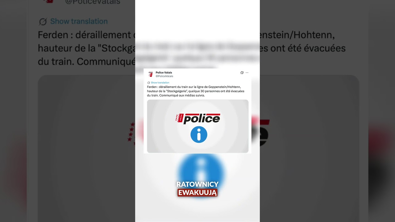 LAWINA WYKOLEIŁA POCIĄG