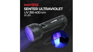 Pratinjau video produk TaffLED Senter Ultraviolet UV Flashlight Waterproof 400nm 51 LED - UV-51