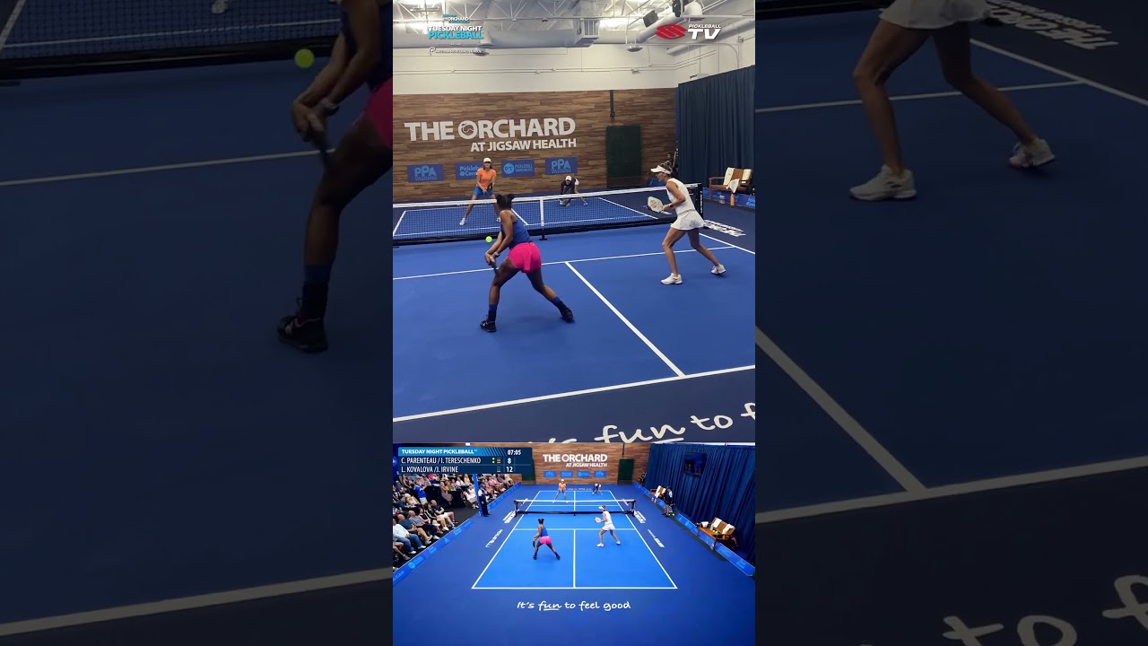 Jesse Irvine ending the rally with a backhand laser 🚀💥 #pickleball #pickleballislife