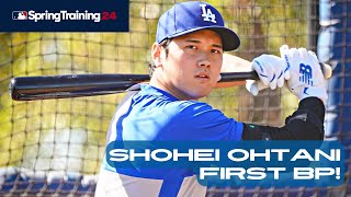 WATCH: Shohei Ohtani First Batting Practice on Field with Dodgers, 10 Home Runs!