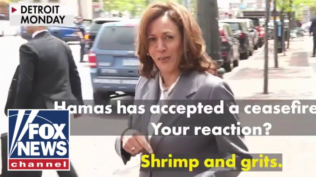 'Shrimp and grits'?: Kamala Harris gives bizarre answer to cease-fire question