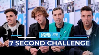 ATP 500 Astana Open Челлендж 7 секунд - Церундоло, Рублев, Кукушкин, Баутиста Агут