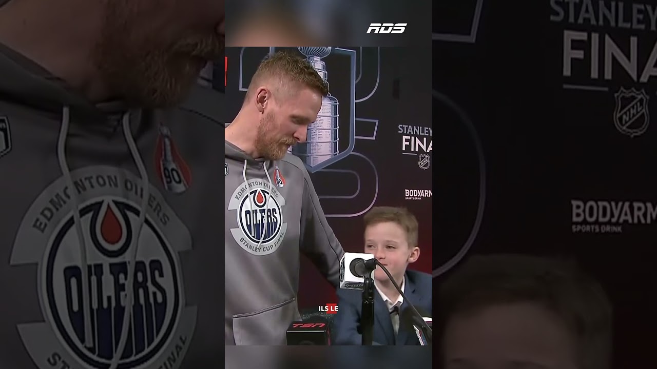 LA réponse du jour revient au fils de Corey Perry! « Je crois qu’ils pensent que je suis malade! »🤫