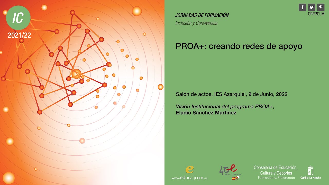 #Jornadas_CRFPCLM: Jornadas PROA+ - Visión institucional PROA+. Eladio Sánchez Martínez