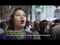 Brazilian women protest against bill that would equate abortion after 22 weeks with homicide  - 00:49 min - News - Video