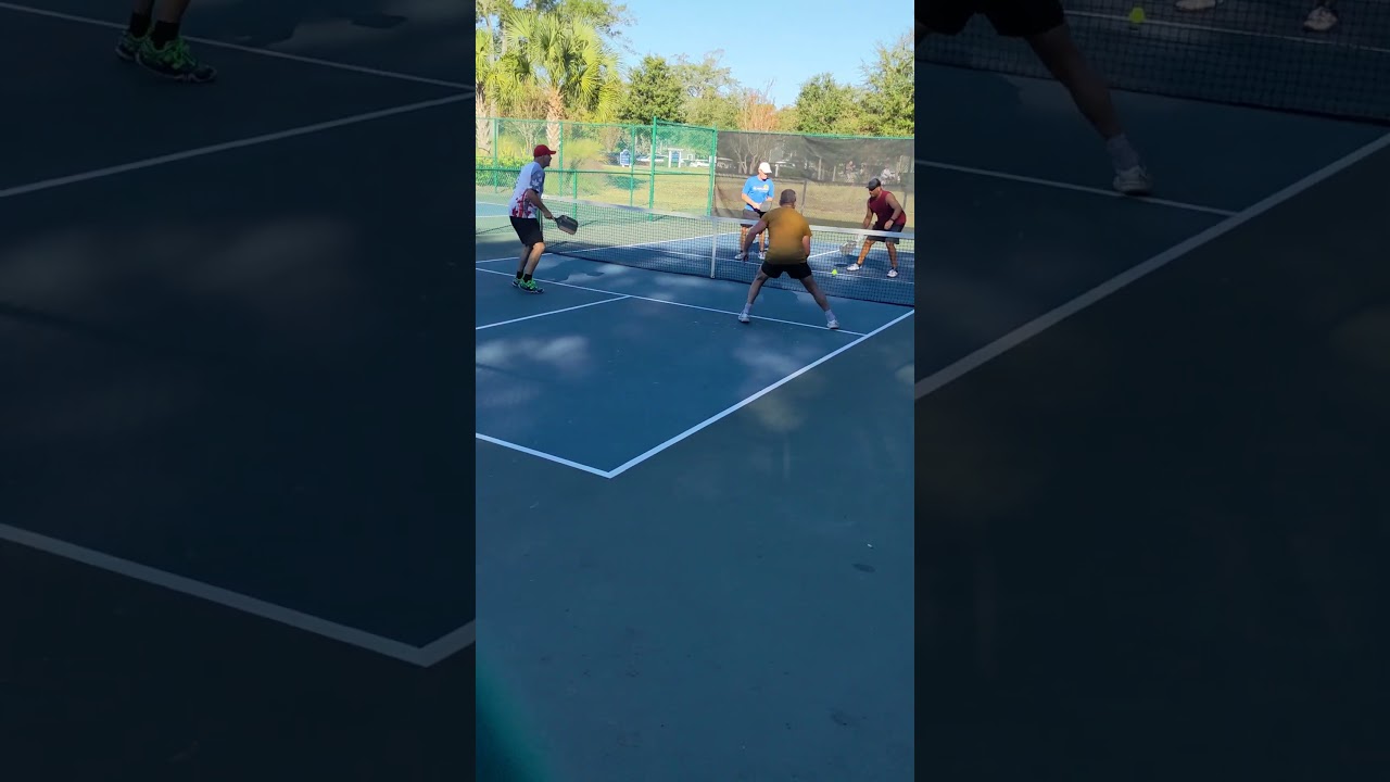 wind took that lob 🌬️🌬️🌬️ #pickleballskills #myrtlebeachpickleball #pickleballdoubles