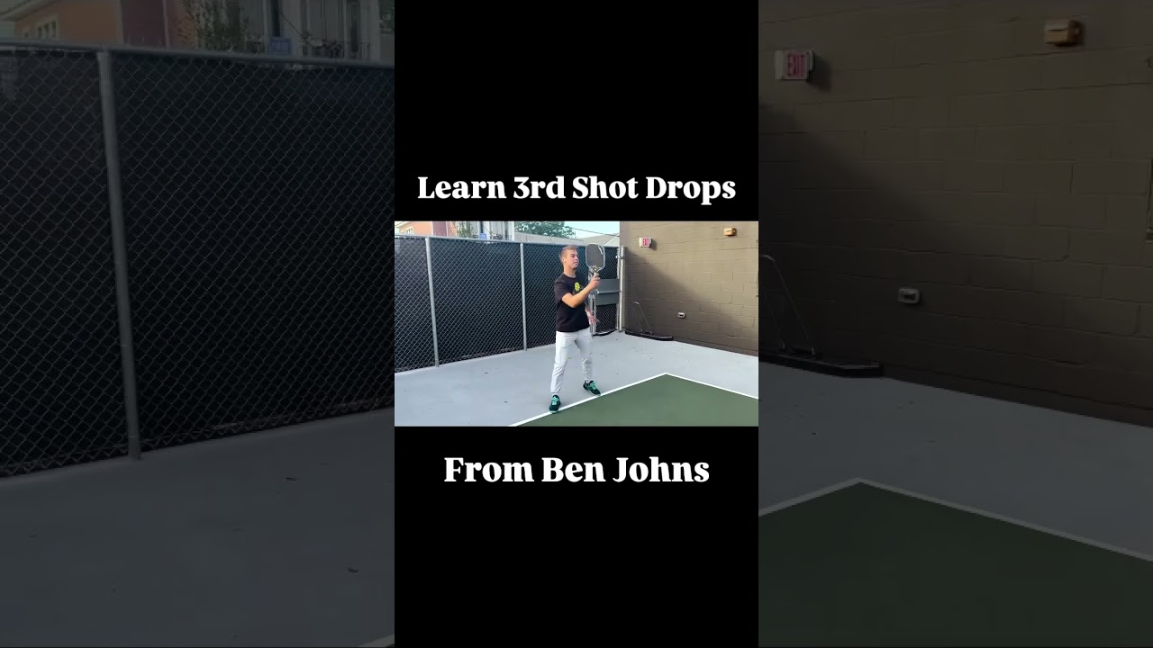 Here’s a quick 3rd shot drop tutorial from the #1 player in the world. #pickleball #shorts