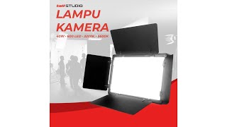 Pratinjau video produk TaffSTUDIO Lampu Kamera Foto Video Fill Light 40W 600 LED - U600+