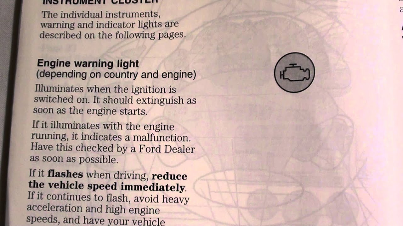 Ford focus 1.6 engine management warning light #5