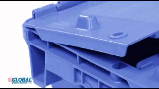 Distribution Container With Attached Lid