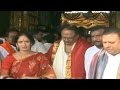 Krishnam Raju visits Tirumala with his family,Speaks to Media