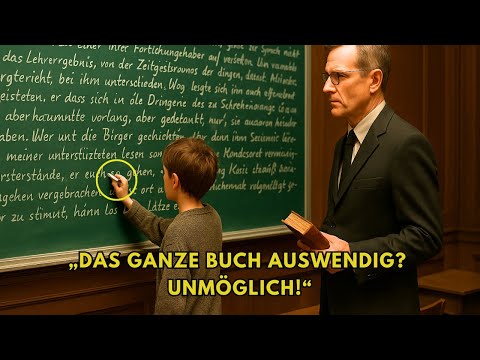 Professor kicks poor student out for cheating – until he recites the book word for word