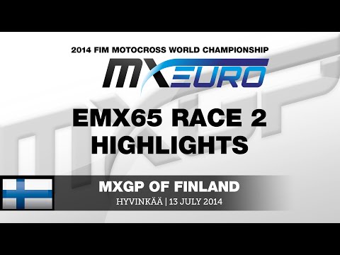 EMX65 of Finland 2014 Race 2 Highlights - Motocross 
