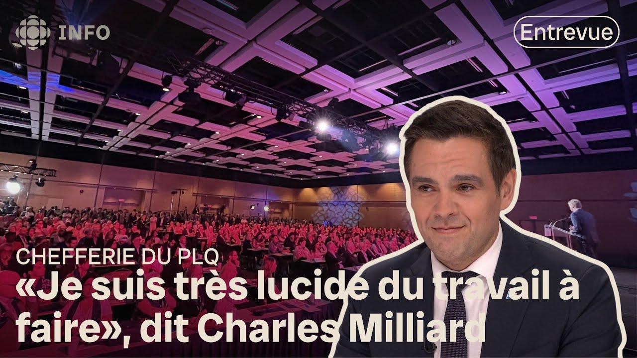 «Je suis très lucide du travail à faire», dit Charles Milliard