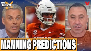 Texas HC Steve Sarkisian & Colin Cowherd make PREDICTIONS for Arch Manning | THE HERD