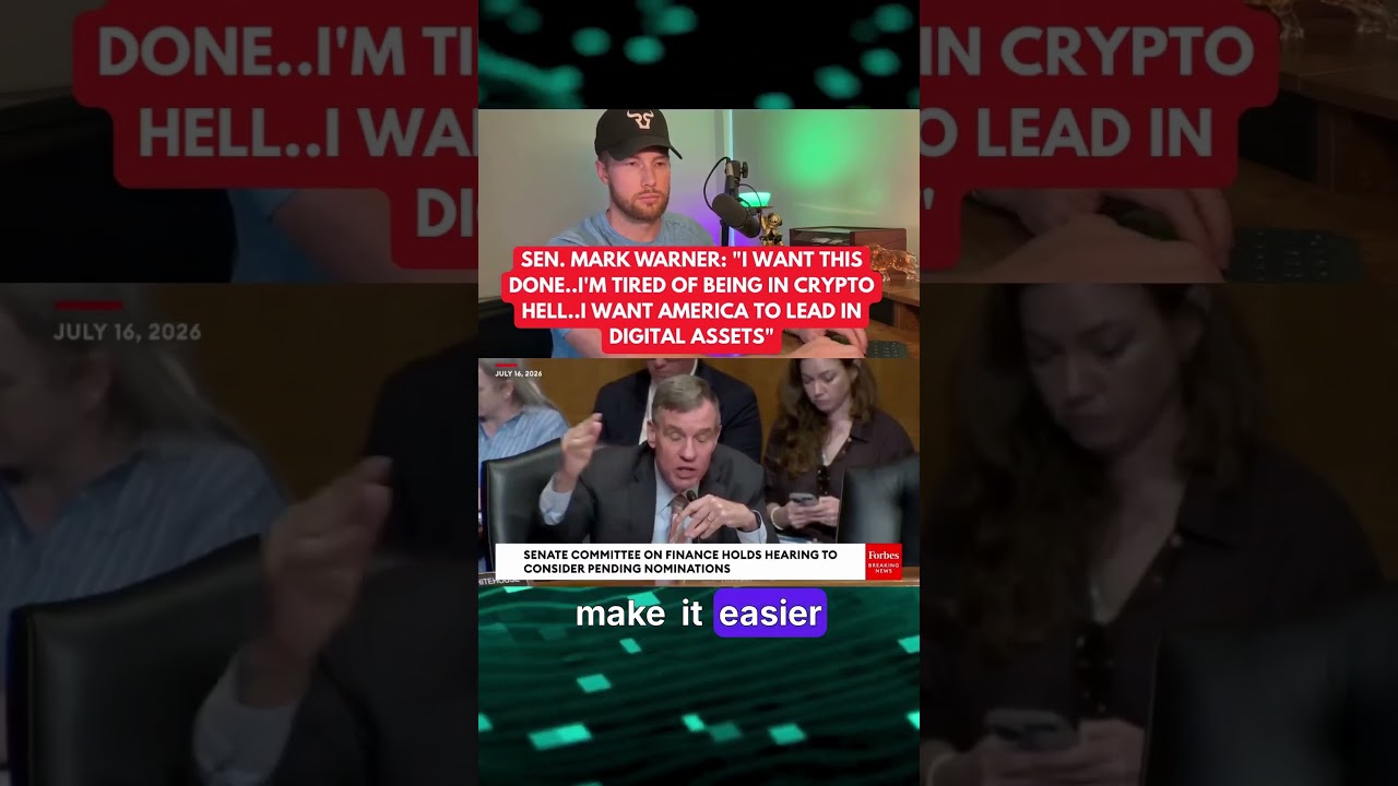 RIPPLE XRP: Sen. Mark Warner is tired of US being in a crypto hell??