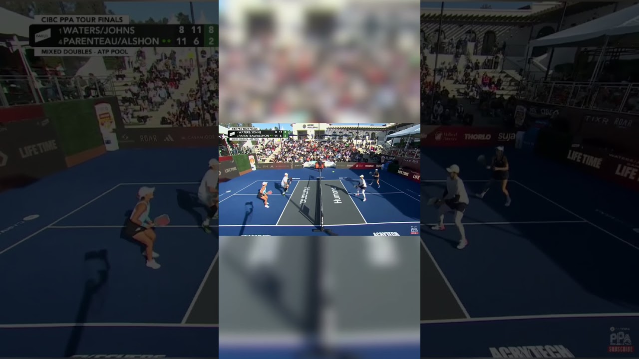 A thrilling mixed doubles point 🤩