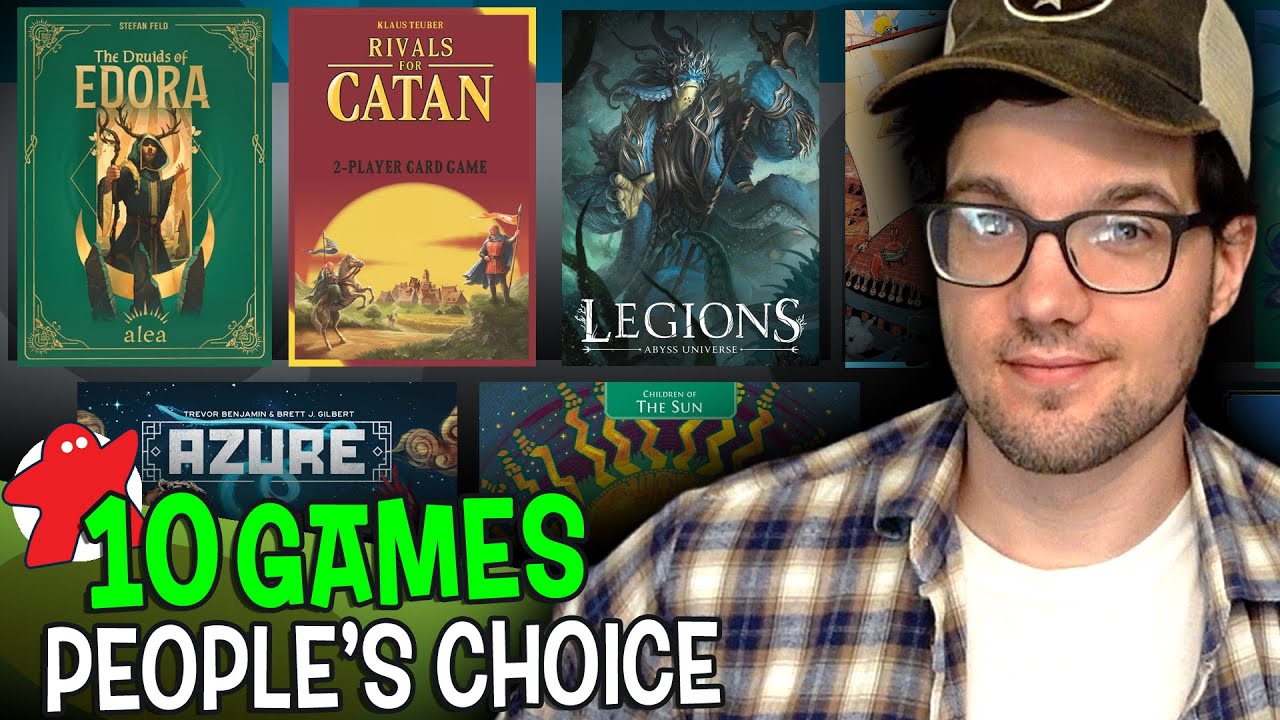 10 Board Games Being Played this Month - "People's Choice" Board Game Picks!