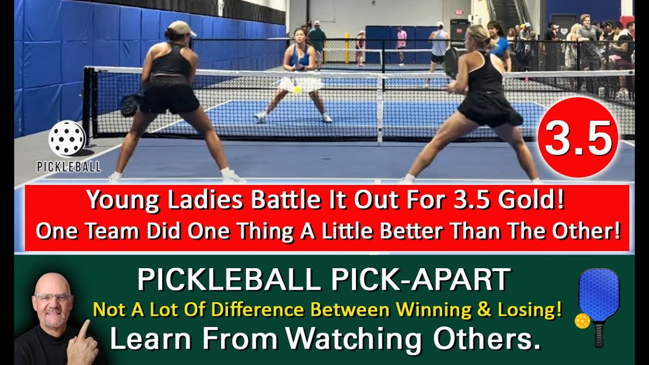 Pickleball! Thrilling Championship Showdown! Young Ladies Go For The Gold! Learn by Watching Others!