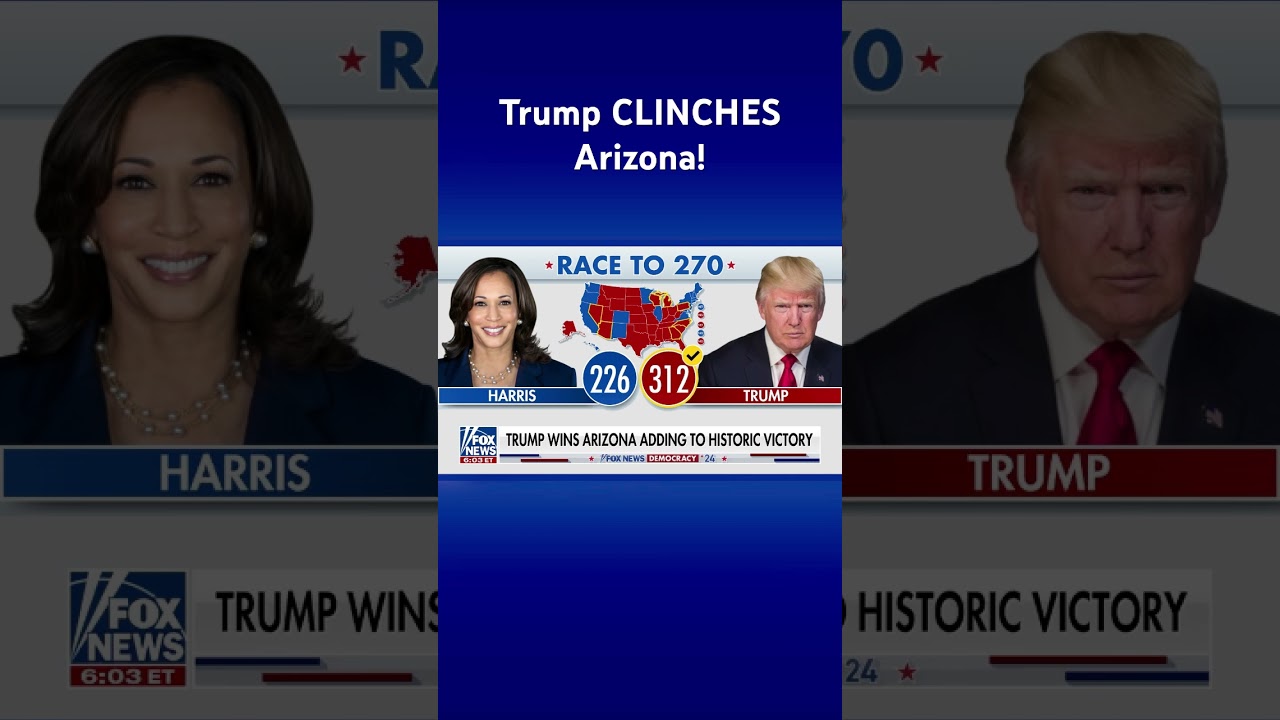 Trump SWEEPS all swing states after clinching Arizona #shorts