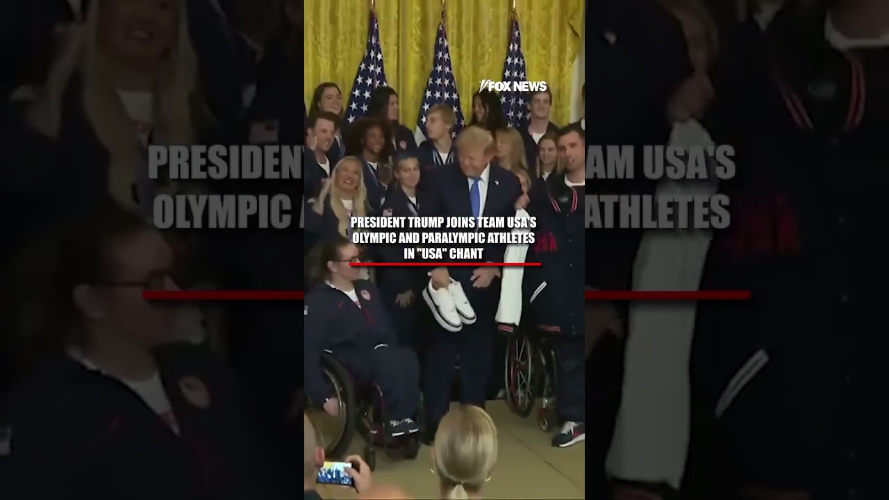 Trump joins Team USA's CHANT #foxnews #news #us #fox