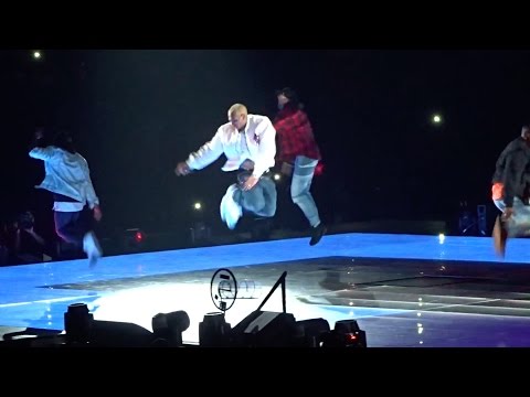 Chris Brown performs