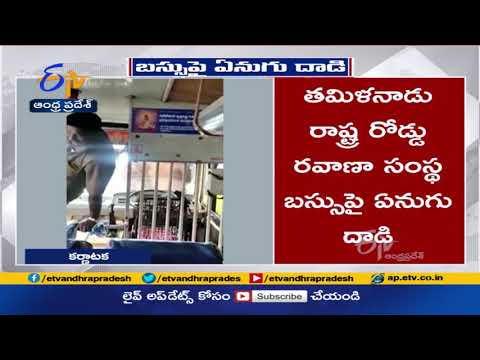 Watch: Elephant attacks bus with full of passengers on Kotagiri-Mettupalayam highway Watch: Elephant attacks bus with full of passengers on Kotagiri-Mettupalayam highway