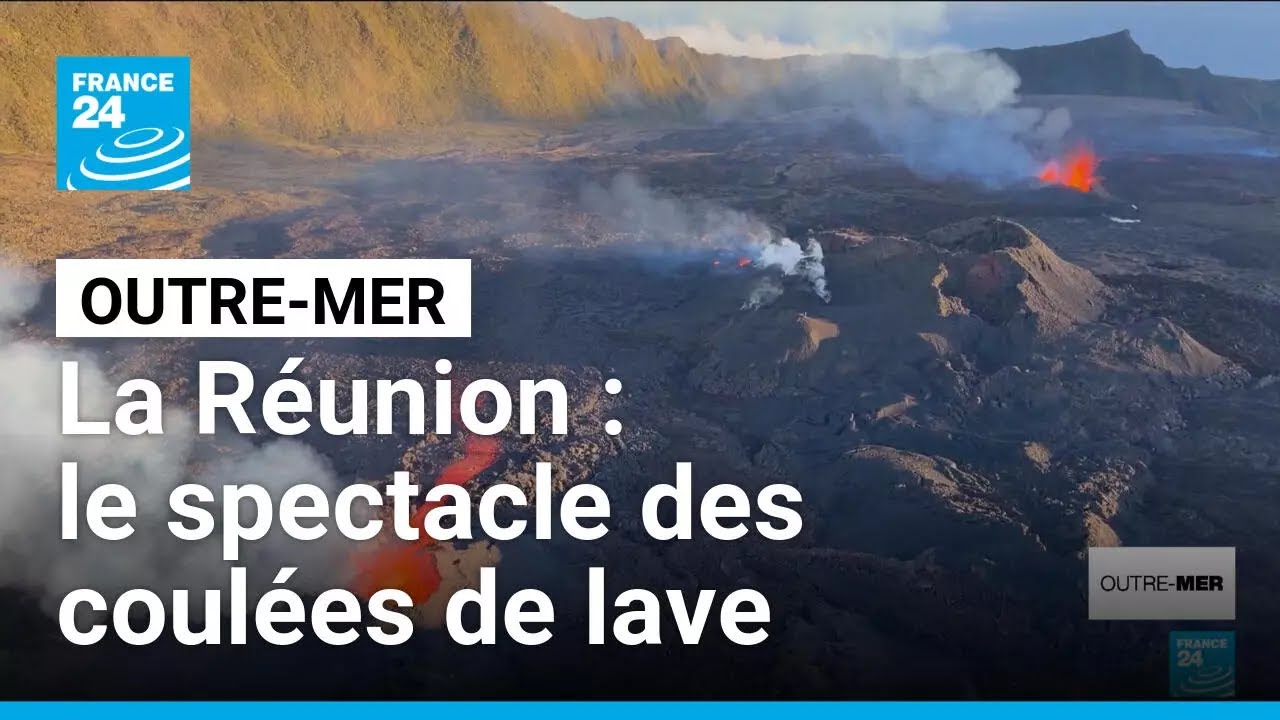 À La Réunion, le périlleux spectacle des coulées de lave attire les curieux • FRANCE 24