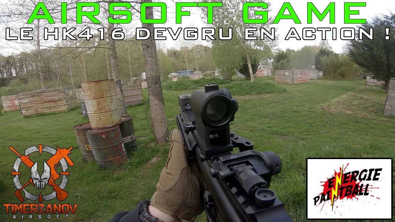 Airsoft Game #28 LE HK416 DEVGRU TOKYO MARUI EN ACTION ! (Energie Paintball Putanges) [FR]