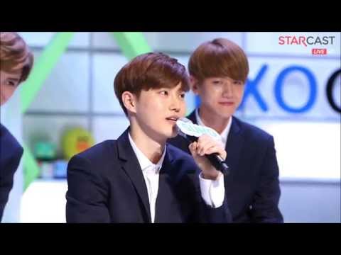 Baekhyun why you smile like that !? @ 150406 Naver Starcast EXO