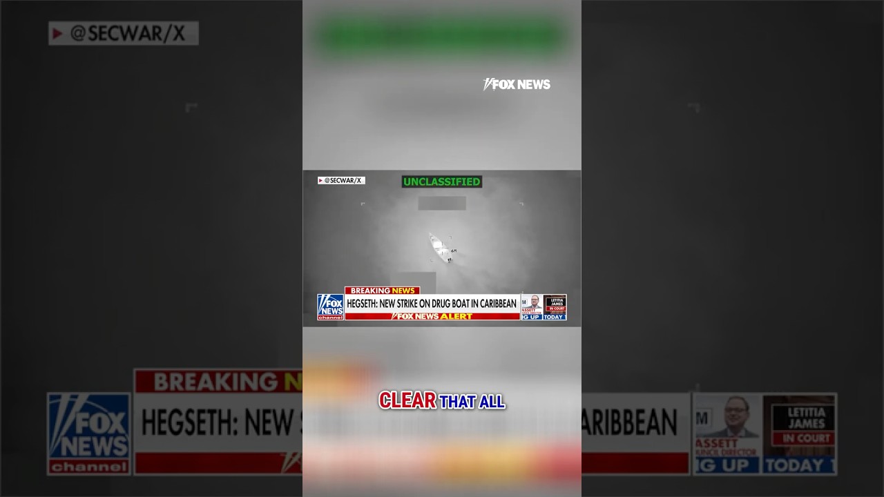 BREAKING: New drug boat strike kills 6 alleged narcoterrorists #shorts