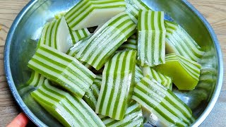 BÁNH DA LỢN lá dứa nước cốt dừa và cách pha bột bánh da lợn dẻo mềm dai để 3 ngày vẫn mềm
