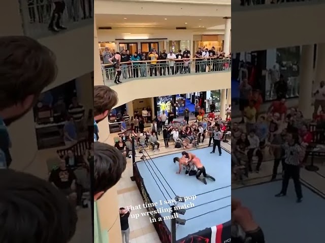 Pop-up wrestling match 😳(via @davepiel.jpg/IG)