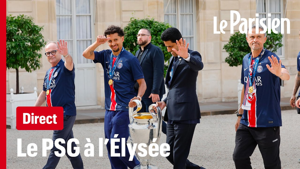 Direct- PSG : Les joueurs reçus par Emmanuel Macron