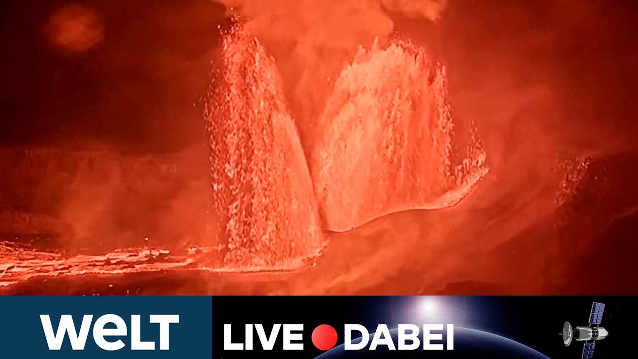 HAWAII: Spektakel auf Big Island! Vulkan Kilauea ausgebrochen! Riesige Lava-Fontänen | WELT LIVE