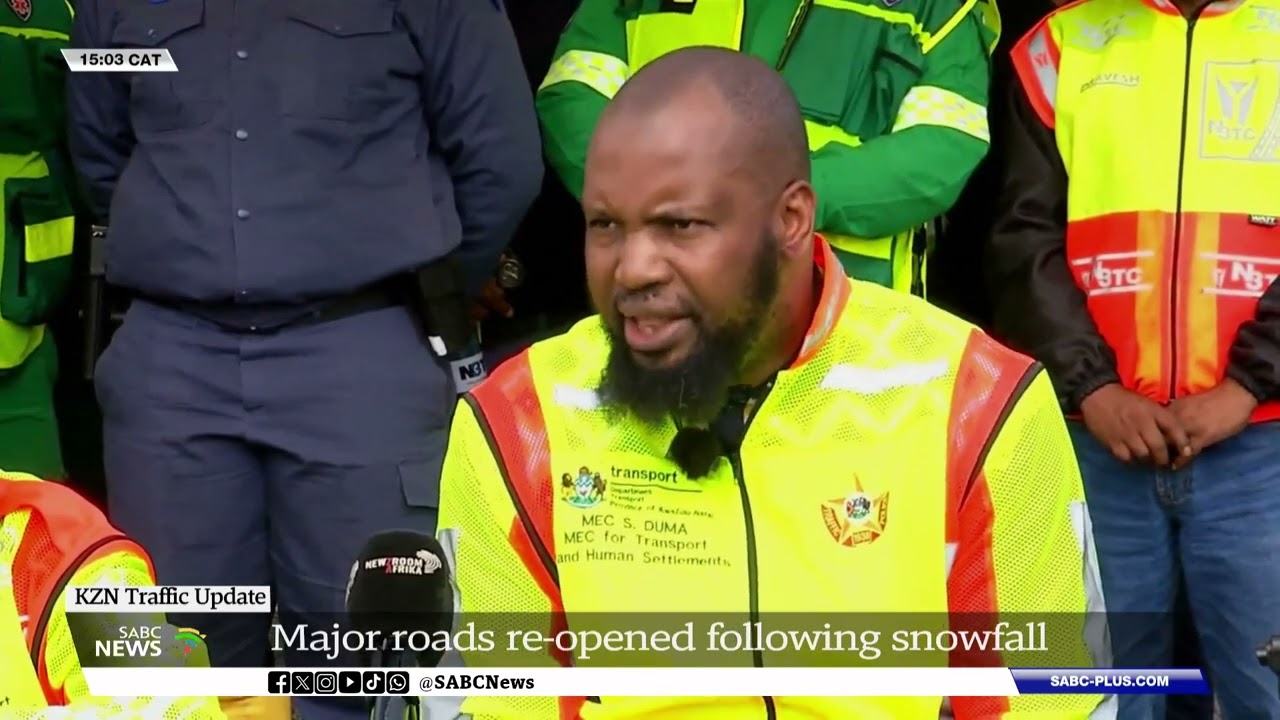 KZN Traffic Update | State of the roads following snowfall: Siboniso Duma