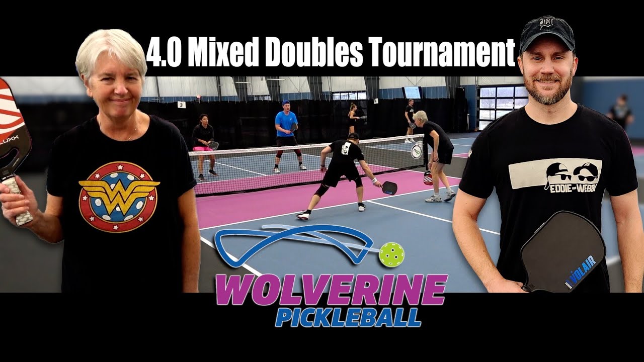 4.0 Mixed Doubles Tournament at Wolverine Pickleball - 2024 Snowflake Series