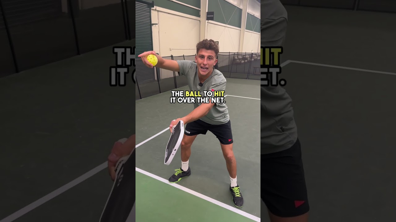 How to hit a forehand attack out of the air in pickleball! 🌪️ #pickleball #pickleballtips
