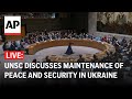 LIVE: UN Security Council discusses maintenance of peace and security in Ukraine
