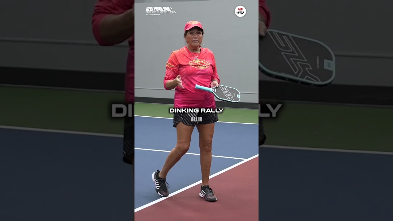 Pickleball coach Linda Thompson will teach you crosscourt dinking 🫠 #pickleball #pickleballislife
