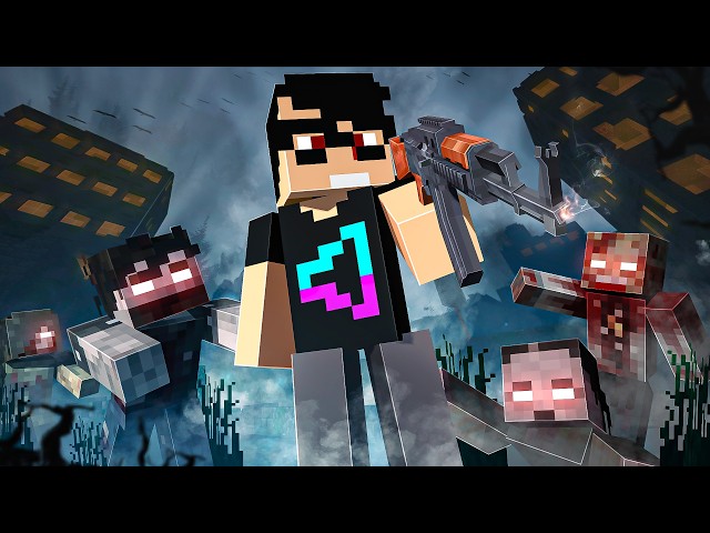 Sobrevivi 100 dias em um APOCALIPSE ZUMBI REALISTA no Minecraft - O FILME