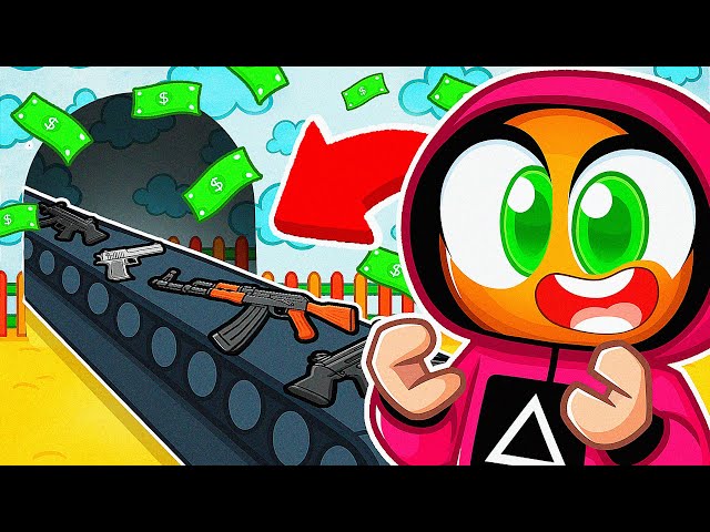 Squid Game Oyununda GİZLİ TÜNEL Açıp Silah Fabrikası Kurdum! 🔫 | Roblox