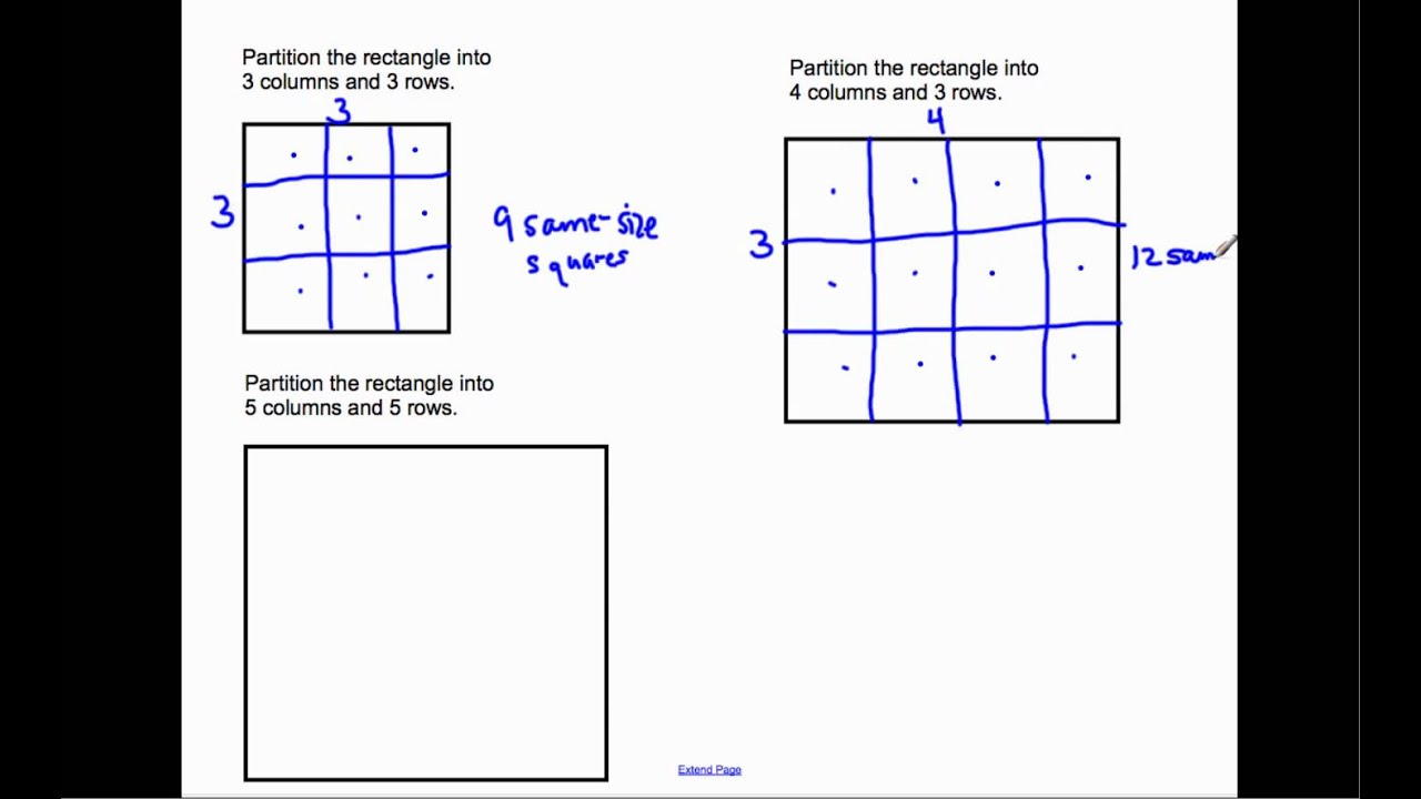 2.G.2 - Same Size Squares - YouTube How Many Thirds Are There In 2/3