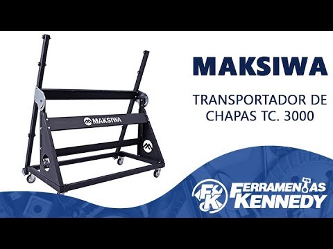 Transportador de Chapas com Regulagem 1150Kg Maksiwa - Vídeo explicativo