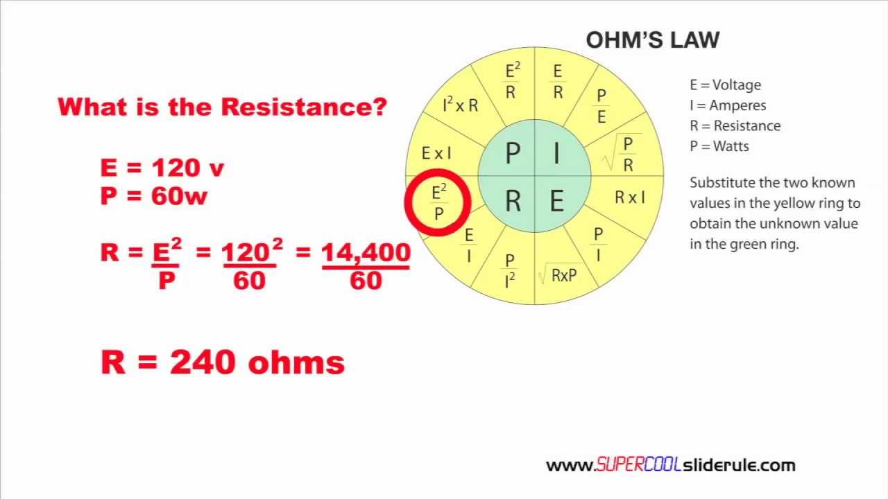 calculating-resistance-using-the-ohm-s-law-wheel-youtube