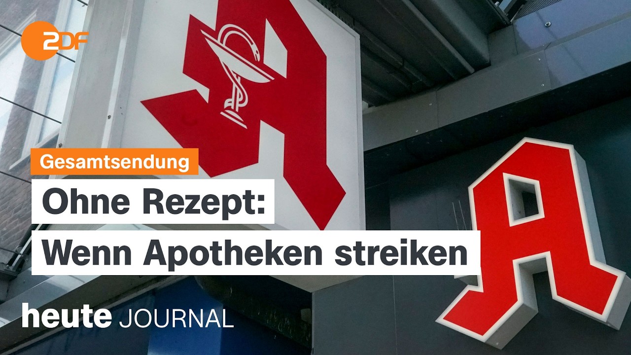 heute journal vom 23.03.2026 Apotheken streiken, SPD in der Krise, Iran-Krieg
