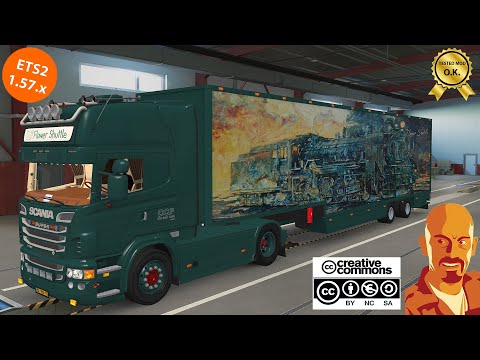 DQF FLOWER SHUTTLE TRAILER v3.0 ETS2 1.57.x