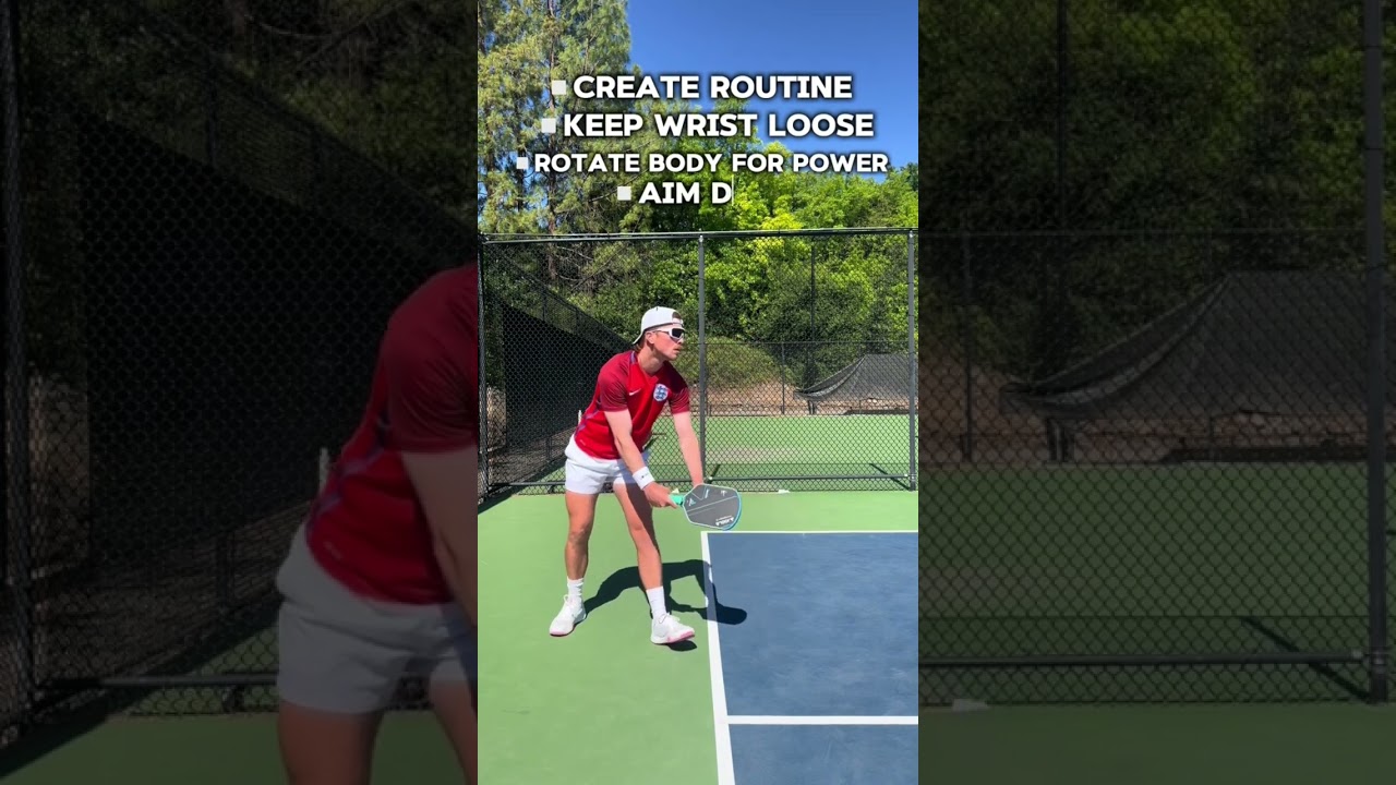 How to properly serve in pickleball