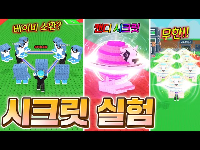 엄청나게 놀라운 시크릿 실험 결과들 공개!! 그리고 드디어 떠버린 캔디 라바카!!!!!! (로블록스 브레인롯훔치기)